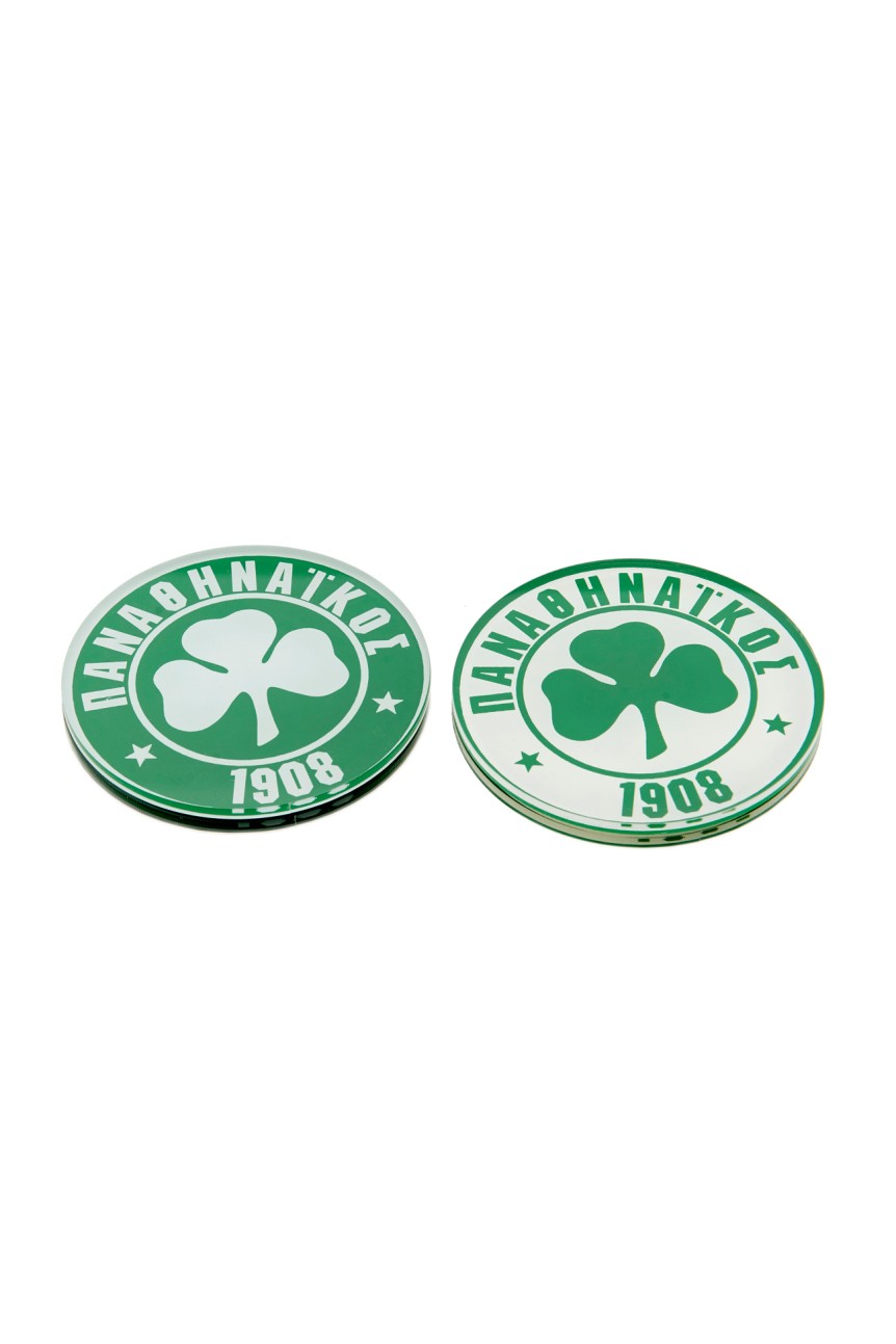 Σετ Σουβέρ 4 τεμαχίων Panathinaikos Στρογγυλό σε Θήκη... 2
