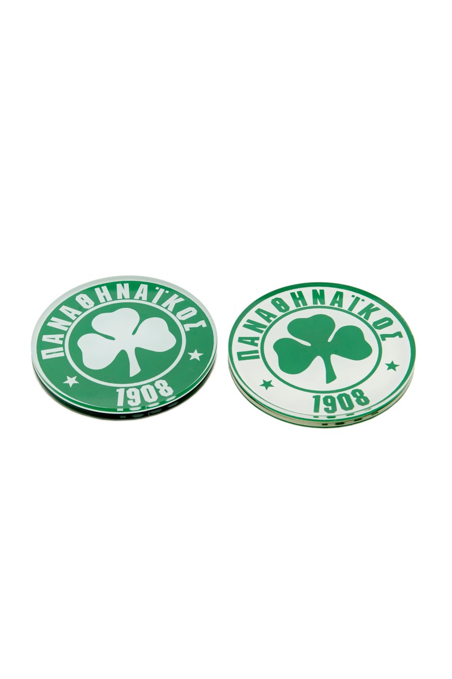 Panathinaikos Plexiglass Round Coaster Set (4pieces) with holder