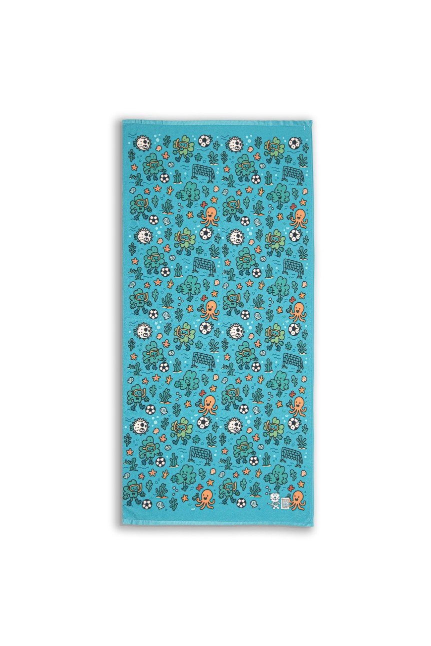 Kids Beach Towel 'Underwater World' 140Χ170