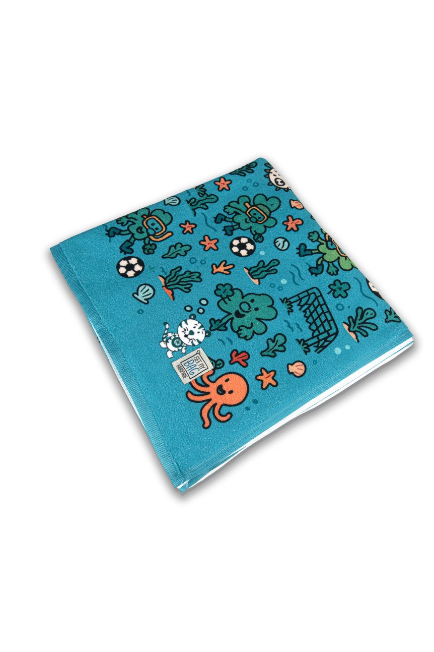 Kids Beach Towel 'Underwater World' 140Χ170 2