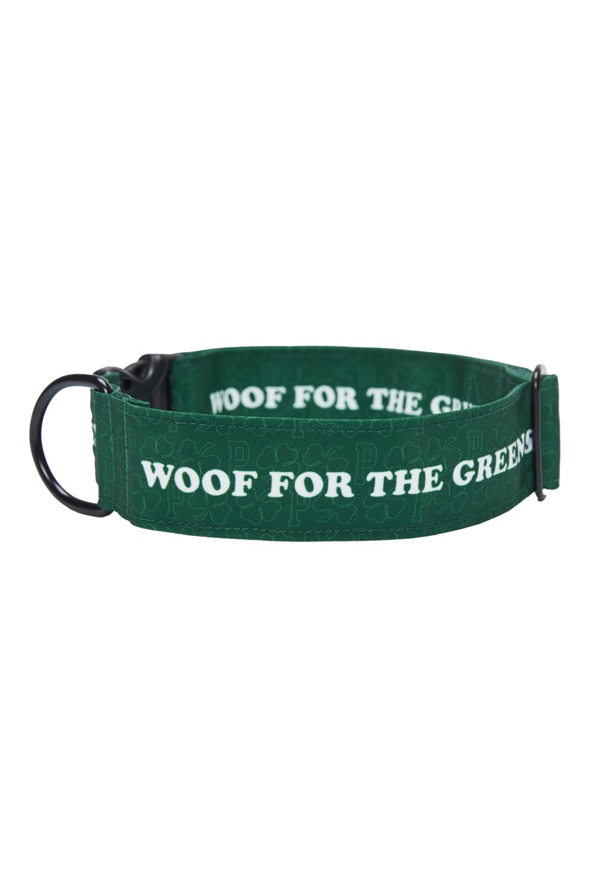 Dog Collar "Woof For The Greens" Large (4cm)