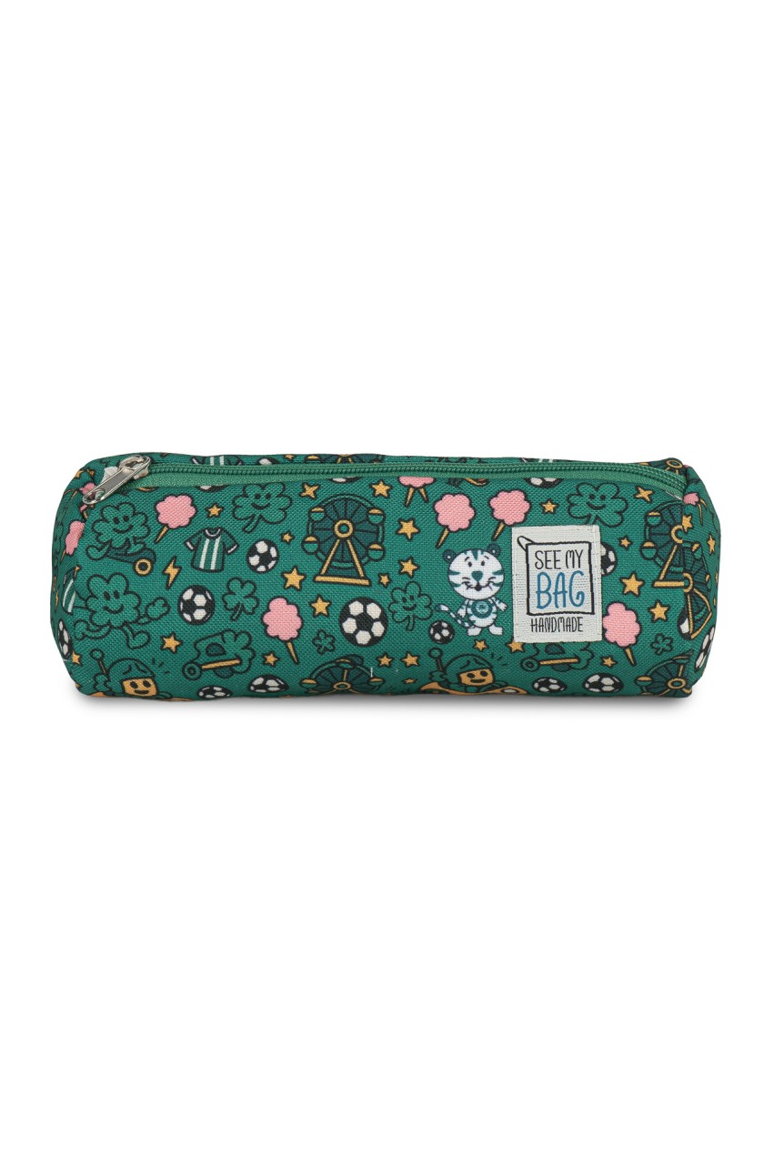 Green Pencil Case "Carnival" PAO x See my Bag