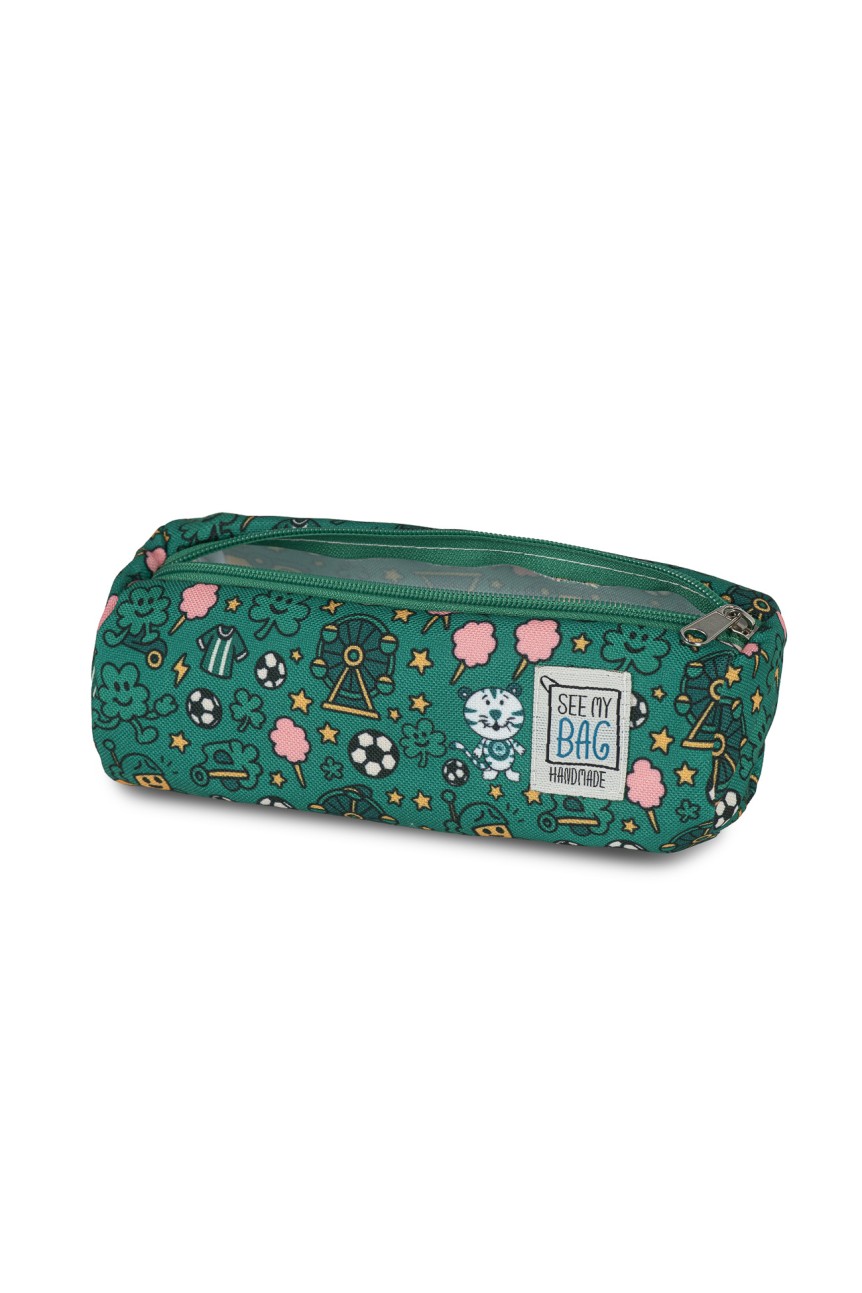 Green Pencil Case "Carnival" PAO x See my Bag 2