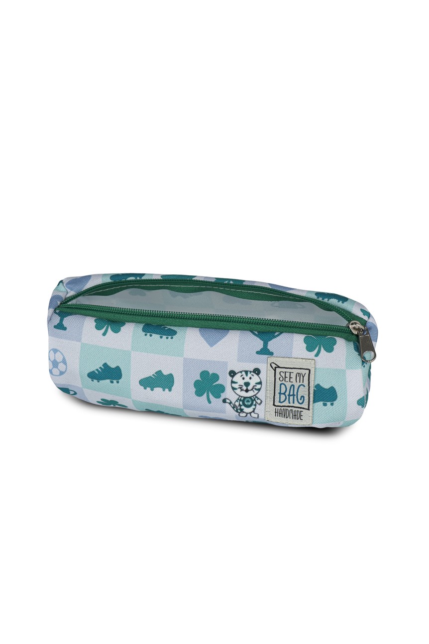 White Pencil Case "Checkered" PAO x See my Bag 2