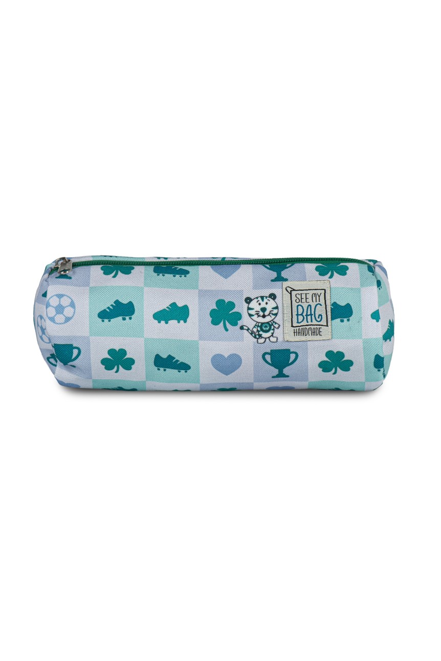 White Pencil Case "Checkered" PAO x See my Bag