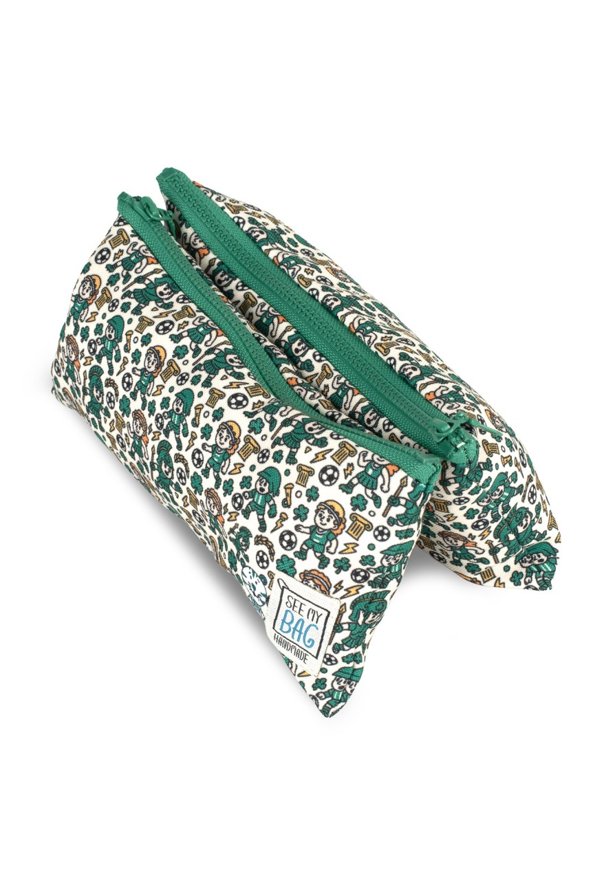 Λευκή Κασετίνα Διπλή "Athenian" PAO x See my Bag 2