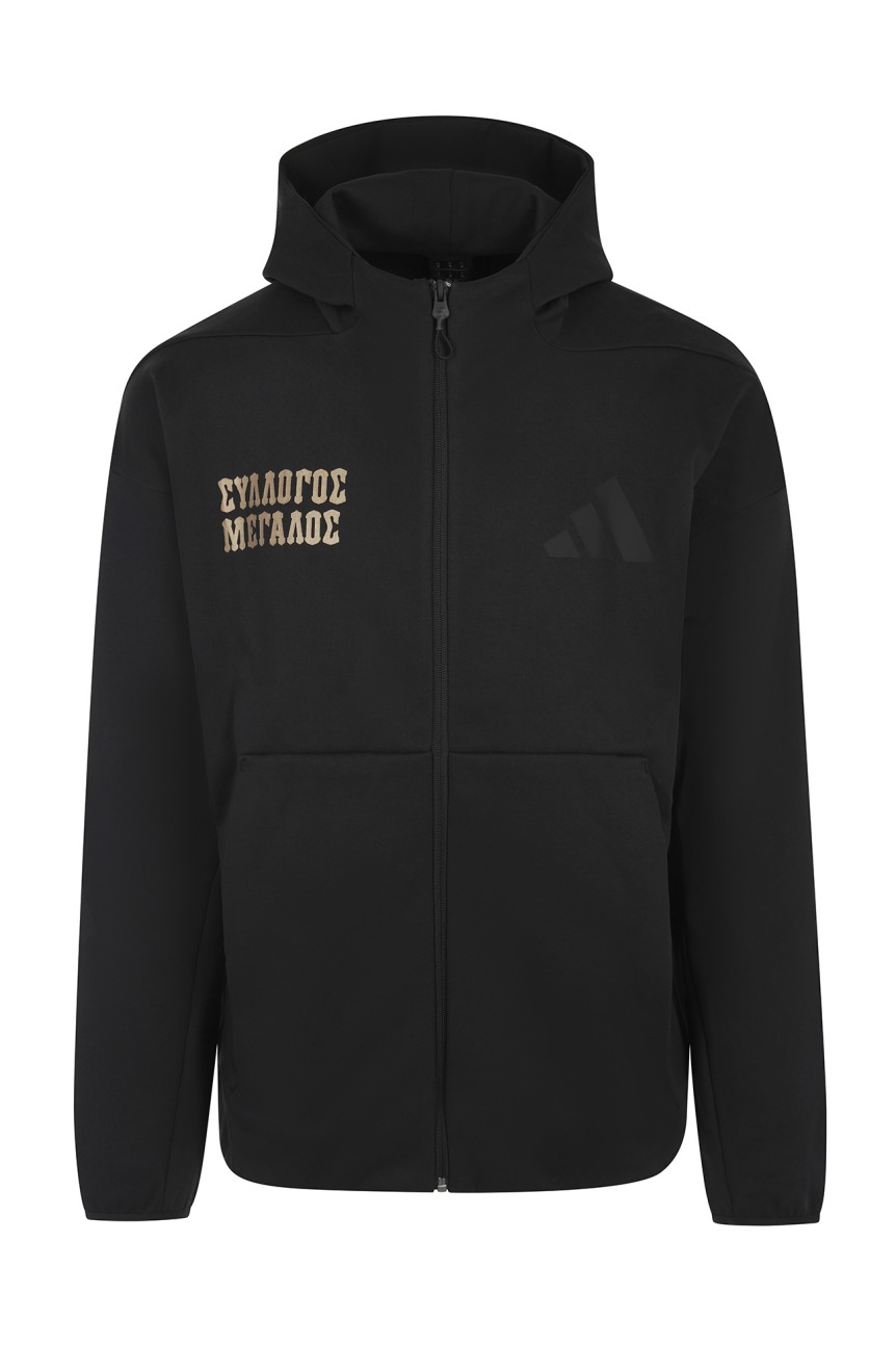 Black "ΣΥΛΛΟΓΟΣ ΜΕΓΑΛΟΣ" Jacket
