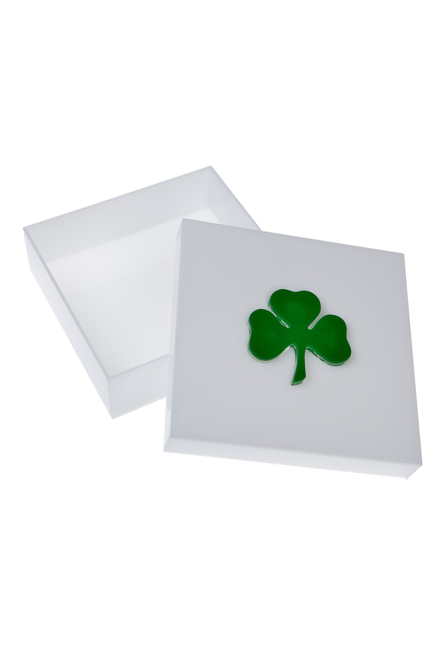 Plexiglass Box with Shamrock 2