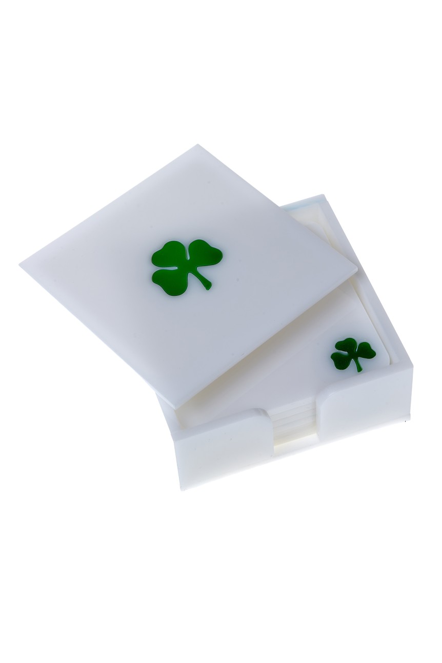 Plexiglass Drink Coaster Set of 6 pieces 2